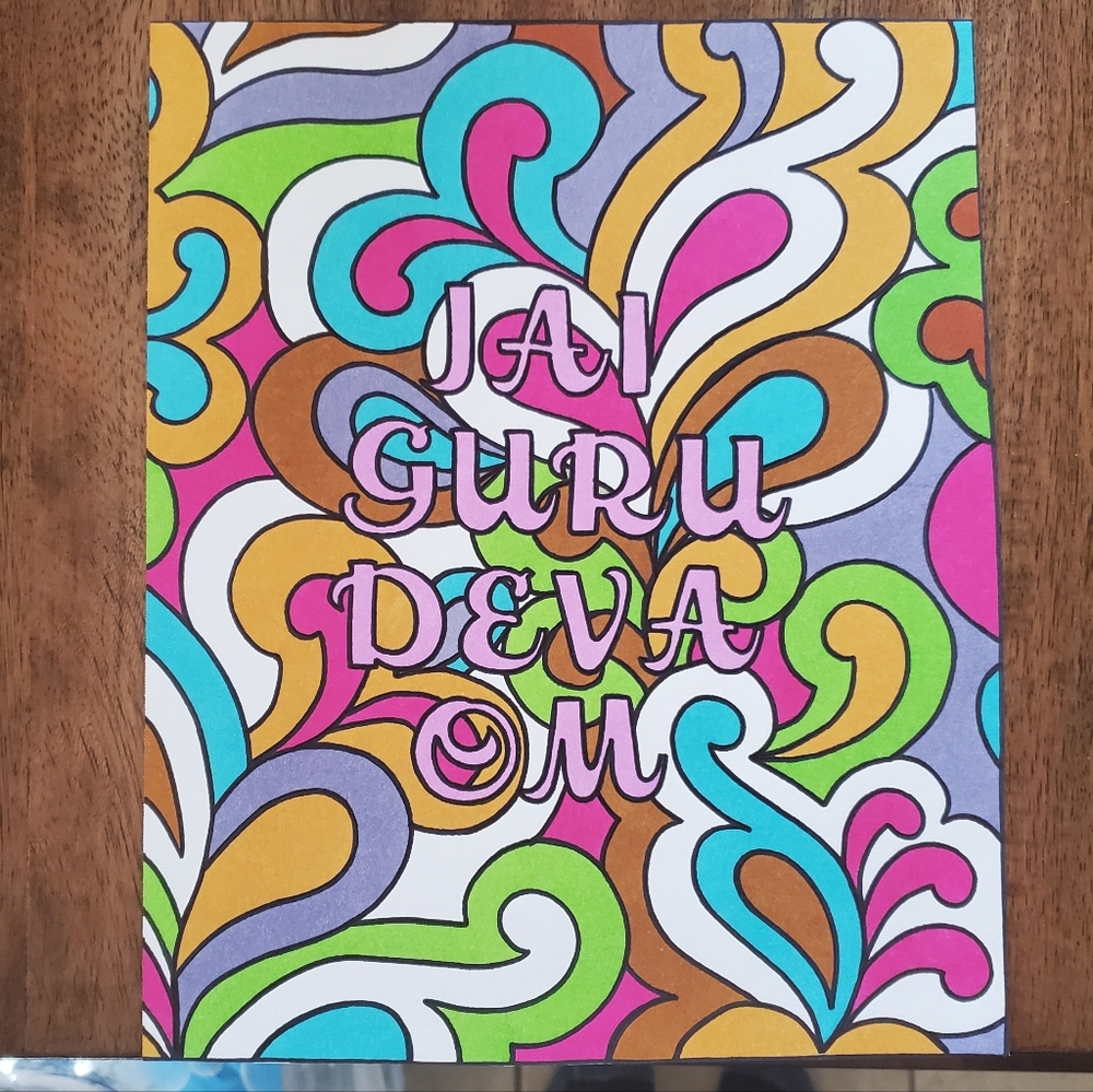 Hand Drawn Beatles Lyrics Psychedelic Original Art